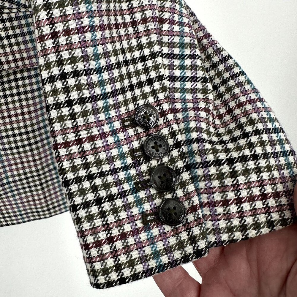 Talbots Blazer Women's Houndstooth Single‎ Button Size 14 - Picture 5 of 6